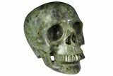 Realistic, Polished Labradorite Skull - Madagascar #150939-1